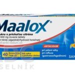 Maalox bez cukru s príchuťou citróna