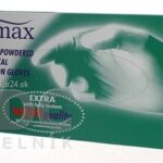 DUMAX RUKAVICE latexové vyšetrovacie